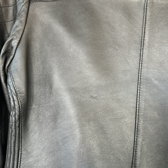 Leather moto jacket - Picture 6 of 7
